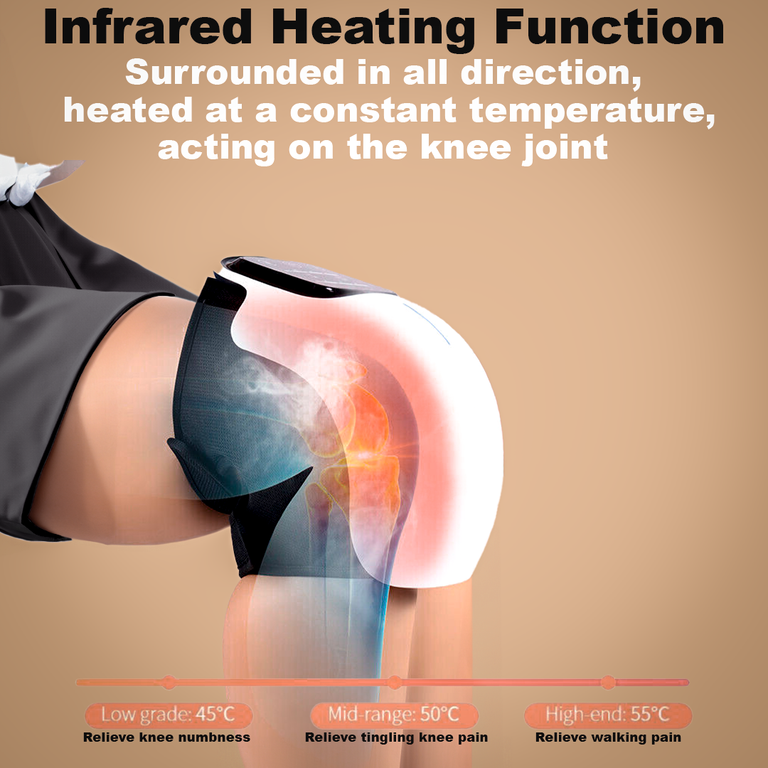 Cordless Infrared Heat & Vibration Knee Massager - Nevalax