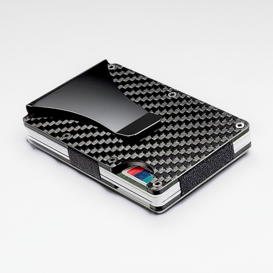 RFID Blocking Men's Carbon Fiber Metal Wallet - Nevalax